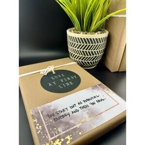 Love At First Line Book "You start out as potential energy and then you fall."